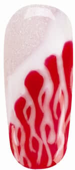 Nail How-to: Blue Ombre Scroll Nail