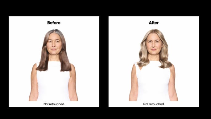 Before and After of Grey Blending