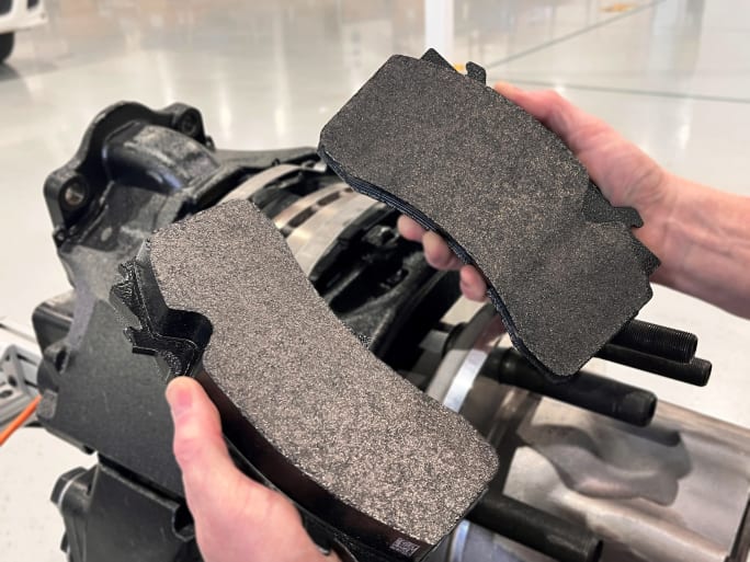 ZF heavy truck brake pads.