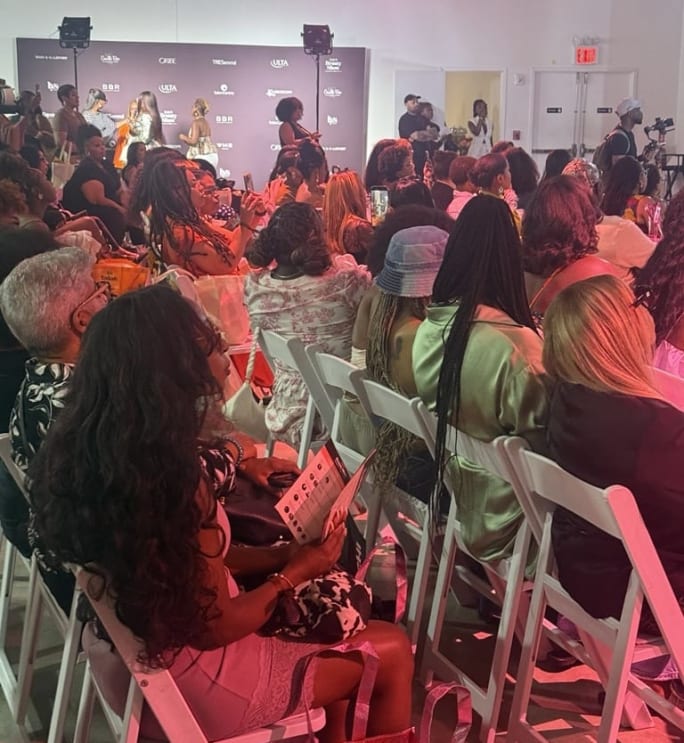 an audience at an expo
