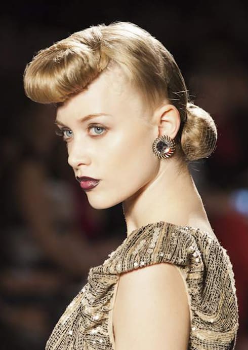 FASHION WEEK: Victory Roll at Jenny Packham