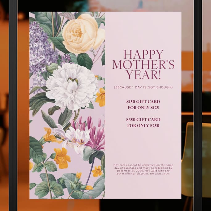 Mirror Cling of JAX Mother's Day Campaign
