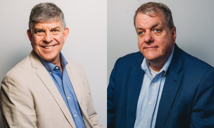 Headshot photos of article authors John Kerper and Lee Bowron