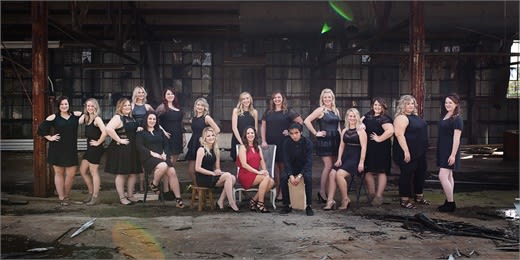 The team from Pin-Up Curls in Ft. Wayne, Indiana.