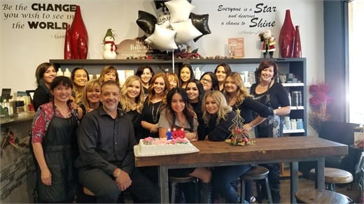 The team from Anasa Hair Studio in Temecula, California.