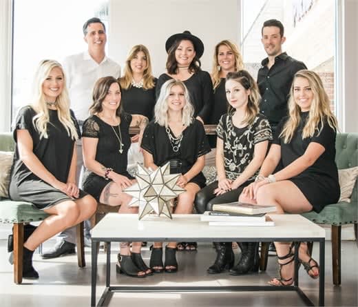 The team from Bespoke Beauty Bar in Wexford, PA.