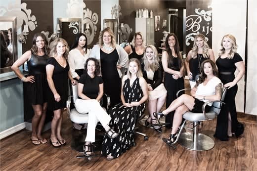 The team from Bijou Salon in Skaneateles, NY.