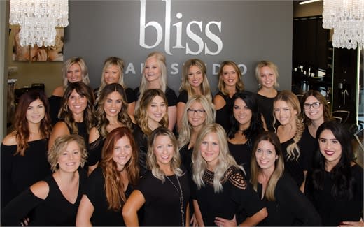 The team from Bliss Hair Studio in Shorewood, Illinois.