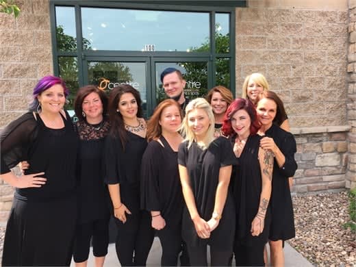The team from Centre Salon & Spa in Lone Tree, Colorado.