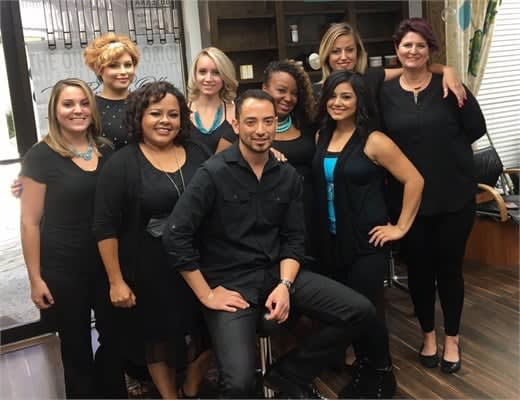 the team fromn Design Concepts Salon & Boutique in Corpus Christi, TX.