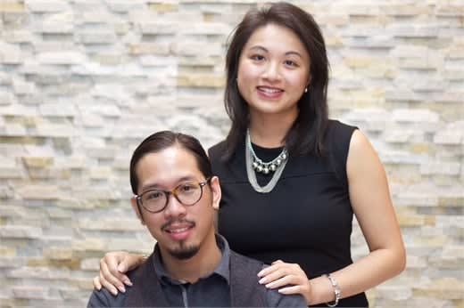Martin Truong and Jessica Hoach, owners of Eikonic House of Barbers in Brampton, Ontario.