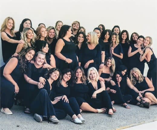 The team from Elan Hair Studio in Sea Girt, New Jersey.