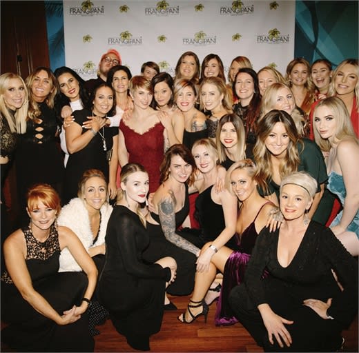 The team from Frangipani Hair Studio in Jacksonville Beach, Florida.