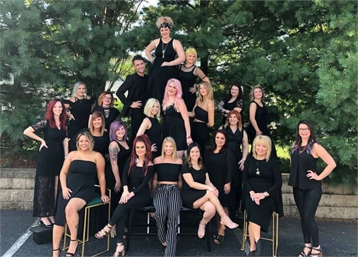 The team from Hollywood Hair Salon and Spa in Centralia, Illinois.