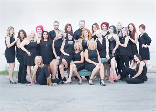 The team from Hollywood Hair Salon and Spa in Centralia, IL.