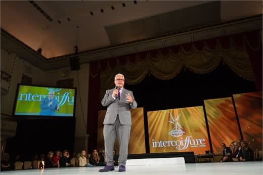 ICA President Frank Gambuzza opens up the Intercoiffure Fall Atelier in NYC.