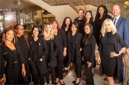 The team from Integrity Lash in Pasadena, California.