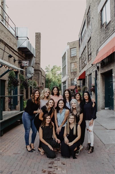 The team from JB Cavour Salon Spa in New Brighton, Minnesota.