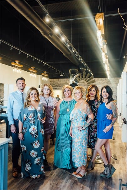 The team from Kadiza Hair Studio in Lubbock, Texas.