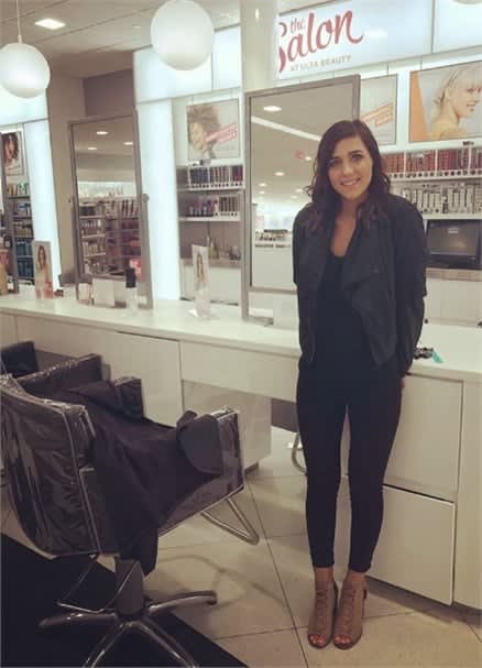 Katelyn Langman at The Salon inside Ulta Beauty.