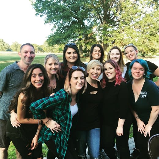 The team from Lavish Color Salon in Cleveland, Ohio.