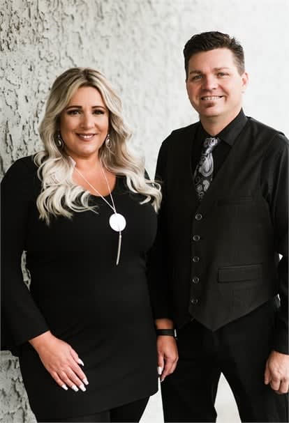 Tracey and Mike Franklin, owners of Loxx Salon and Spa in Cookeville, Tennessee.
