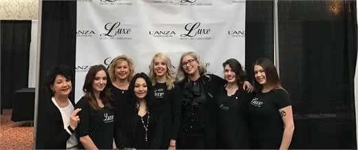 The team from Luxe Salon Spa and Laser Center in Rochester, New York.