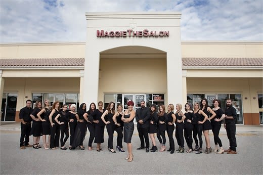 Maggie DiFalco and the team from Maggie The Salon in Pembroke Pines, Florida.