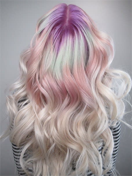 Chita Beseau's creation for Pravana's VIVIDS Crystals line of color.