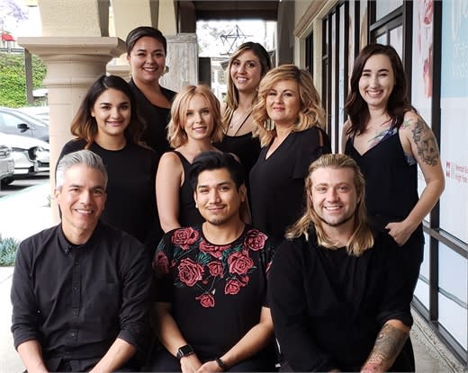 The team from Pistachio Cut and Color Bar in Carlsbad, California.