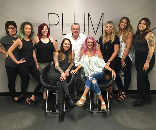 The team from Plum Hair Atelier in Raleigh, NC.
