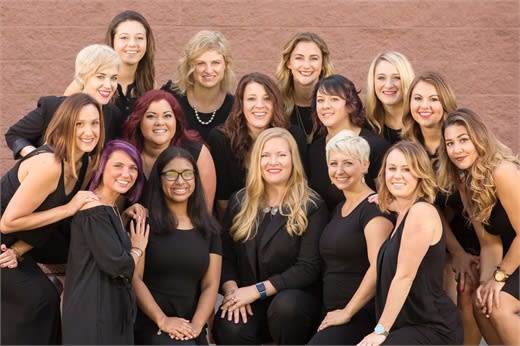 The team from Posh Salon in Williamsburg, Virginia.