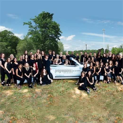 The team at Progressions Salon Spa Store in Rockville, MD.