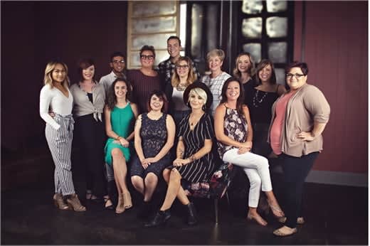 The team from Refinery Salon in O'Fallon, Missouri.