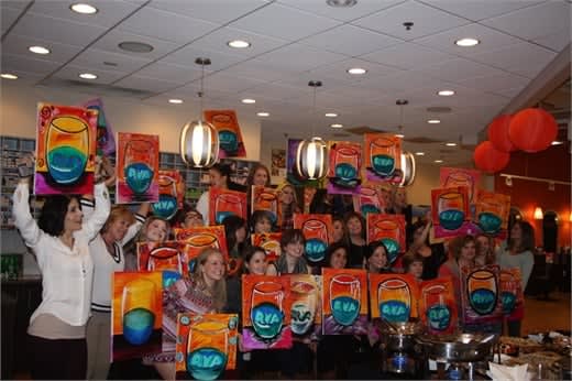 The team from Rituals Salon-Spa participate in a team-building activity in Midlothian, VA.