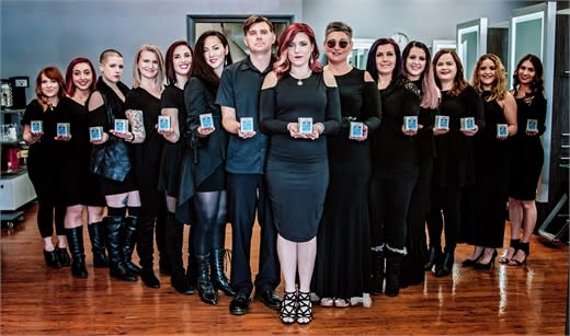 The team from Salon Fleur De Lis in St Louis, Missouri.