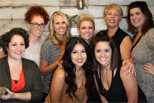 The team from Studio 700 Salon and Spa in Corona, CA.