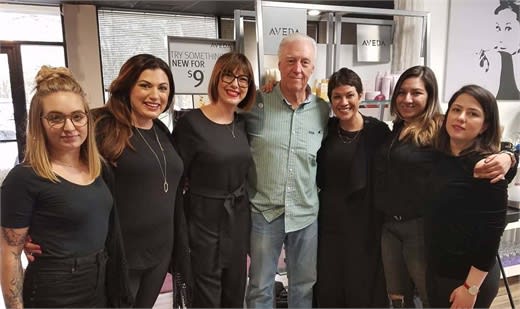 The team from Thirty Hair in Columbia, Maryland.