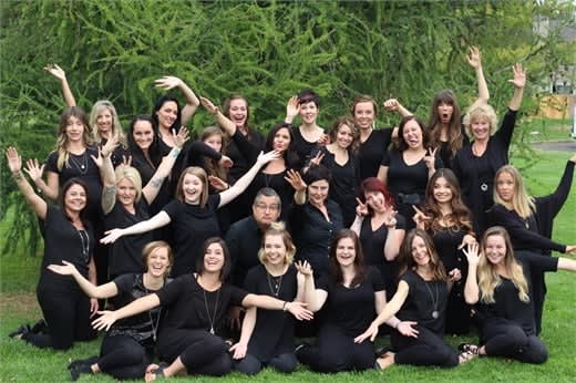 The team from Trios Aveda Salon in Fort Collins, CO.