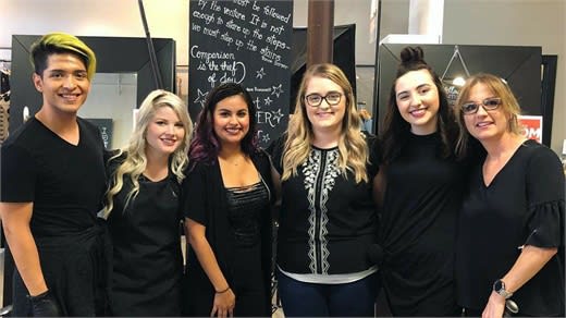 The team from Urban Eve Salon and Boutique in Pearland, Texas.