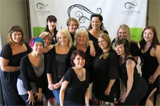 The team from Utopia Salon and Day Spa in Vancouver, WA.
