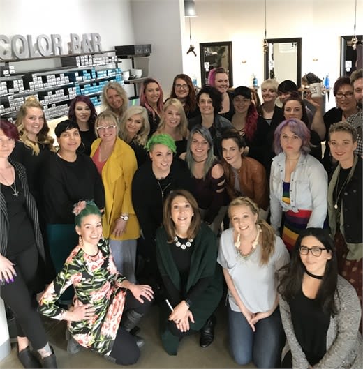 The team from Xanadu Hair Salon in Chesapeake, Virginia.