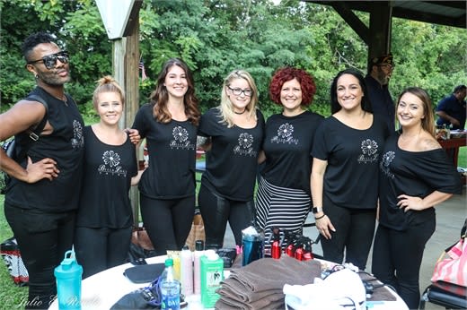 The team from Bella Luci Salon in Poughkeepsie, New York.