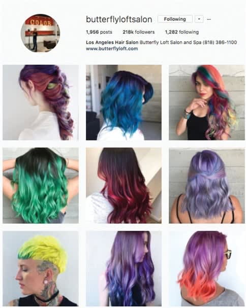 @butterflyloftsalon's signature background.