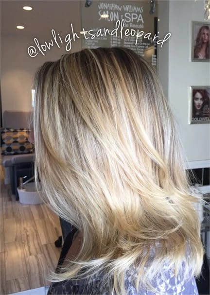 Carli Ambrose beautiful blonde finish.