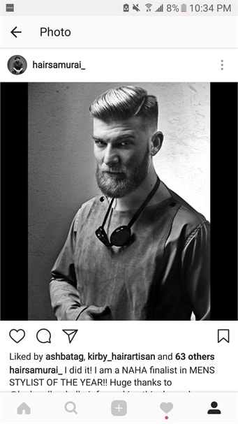 Great work by @hairsamurai_