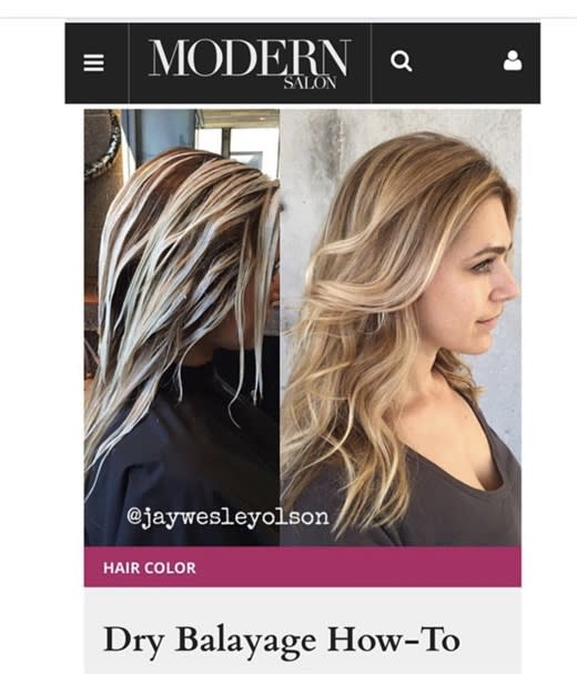 One of Jay Wesley Olson's most viral Instagram posts that was later featured on modernsalon.com.