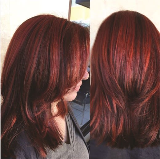 Frost gave his client a bold, new look using color by Kadus Professional.