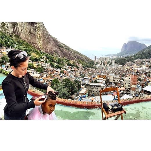 Lena Piccininni in the Favelas of Brazil.