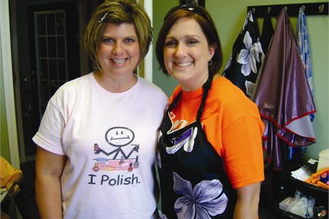 Nail tech Suzette Rogers (left) and hairstylist Jen Harley held a benefit to raise funds for Rogers’ journey to Guatemala.